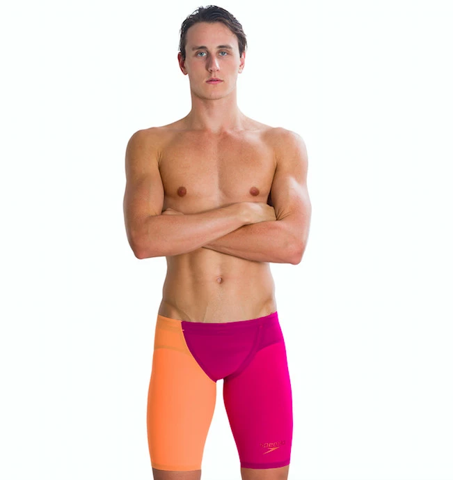 Speedo LZR Racer Elite 2 Jammer Magenta-fluo Orange 5 Speedo LZR Racer Elite 2 Jammer Magenta-fluo Orange – Bild 3