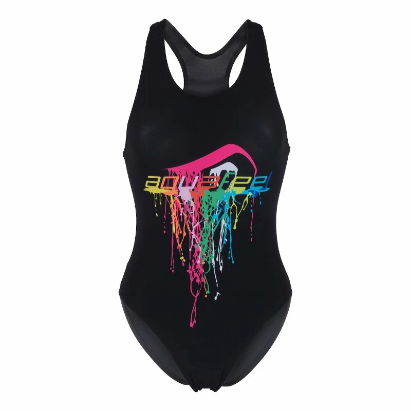 Aquafeel Damen Badeanzug Watercolors Frontprint 3 Aquafeel Damen Badeanzug Watercolors Frontprint