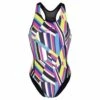 Aquafeel Damen Badeanzug Stripe Confusion Frontprint -ALL4SWIM Verkäufe Aquafeel Damen Badeanzug Watercolors Frontprint 716 01