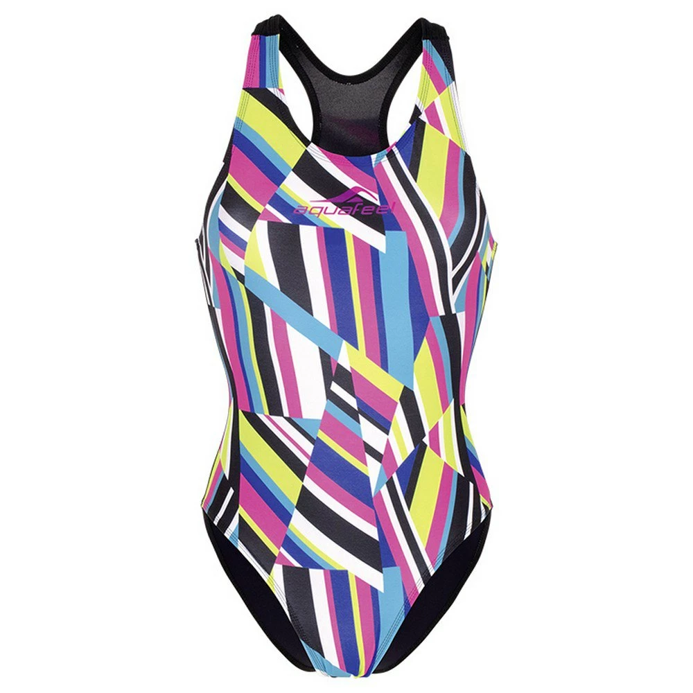 Aquafeel Damen Badeanzug Stripe Confusion Frontprint 3 Aquafeel Damen Badeanzug Stripe Confusion Frontprint