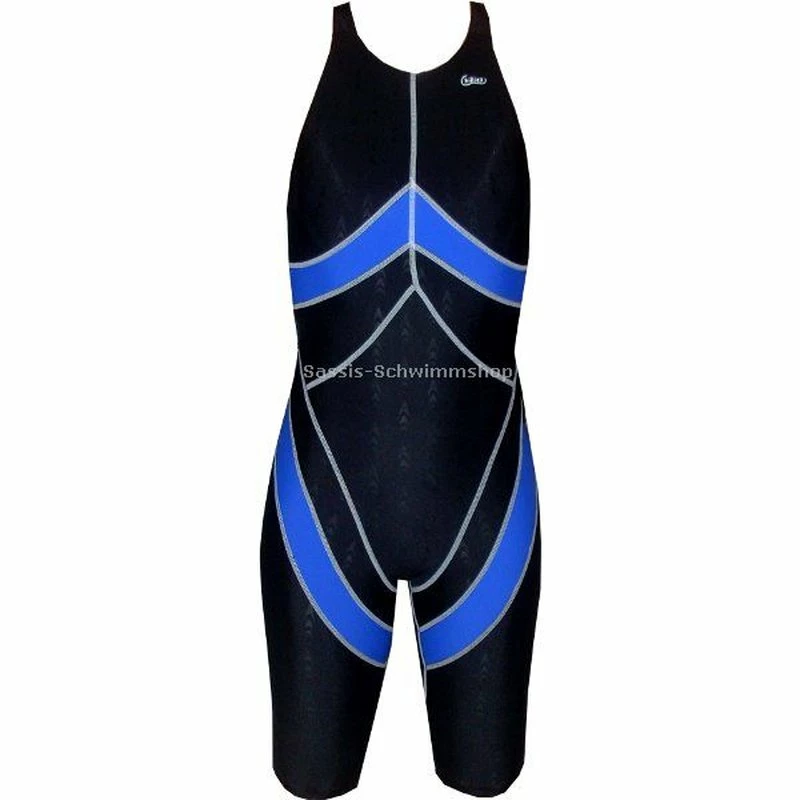 Chilliez Wettkampf Schwimmanzug Kneeskin Sharkskin Schwarz-blau 3 Chilliez Wettkampf Schwimmanzug Kneeskin Sharkskin Schwarz-blau