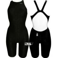 Chilliez Wettkampf Schwimmanzug Kneeskin Sharkskin Schwarz