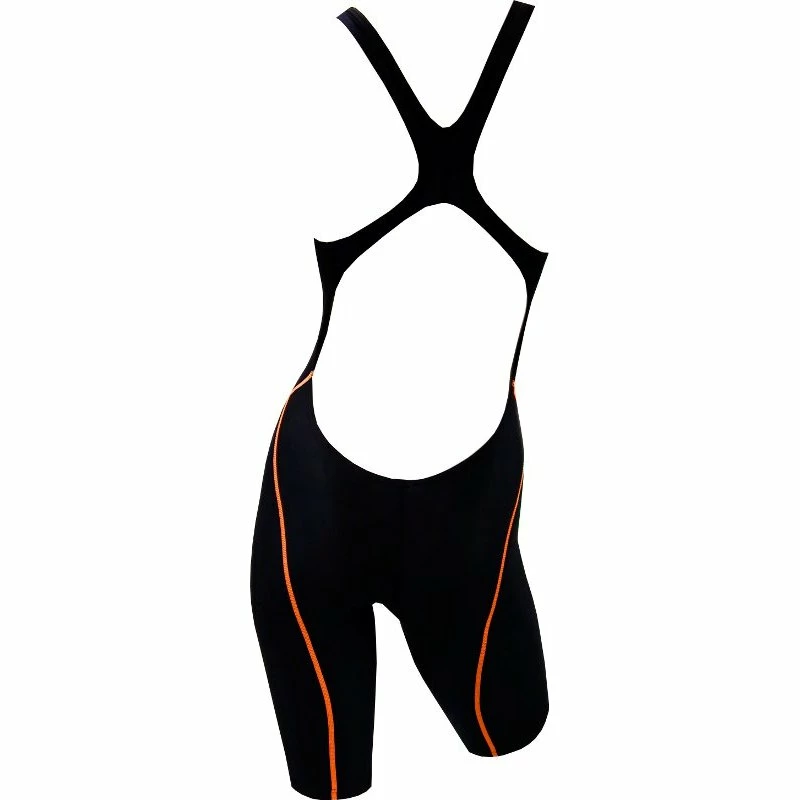 Chilliez Wettkampf Schwimmanzug Kneeskin Schwarz-orange 4 Chilliez Wettkampf Schwimmanzug Kneeskin Schwarz-orange – Bild 2