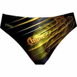 Chilliez Kurze Badehose DRAGON Gold