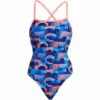 Funkita Damen Badeanzug Lava Lights Strapped In