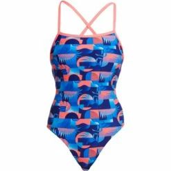 Funkita Damen Badeanzug Lava Lights Strapped In