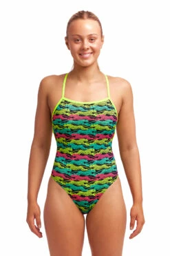 Funkita Damen Badeanzug Speed Cheat Strapped In -ALL4SWIM Verkäufe Funkita Damen Badeanzug Swim Spin Strapped In 806 03