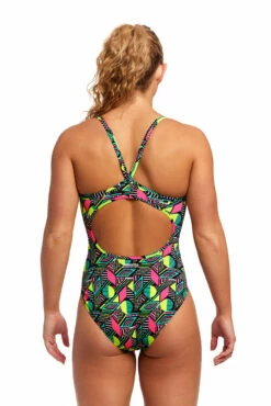 Funkita Damen Badeanzug Dot Matrix Diamond Back -ALL4SWIM Verkäufe Funkita Damen Badeanzug Wet Paint Diamond Back 855 03