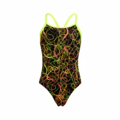 Funkita Mädchen Badeanzug Whip Lash Diamond Back