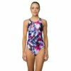 Maru Damen Badeanzug Tropical Orchid Zone Back -ALL4SWIM Verkäufe Maru Damen Badeanzug Techno Glitch Sparkle Zone Back 628 01