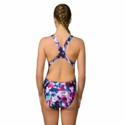 Maru Damen Badeanzug Tropical Orchid Zone Back -ALL4SWIM Verkäufe Maru Damen Badeanzug Techno Glitch Sparkle Zone Back 628 02