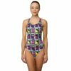 Maru Damen Badeanzug Dazzle Pacer X-Back -ALL4SWIM Verkäufe Maru Damen Badeanzug Tropical Orchid Zone Back 630 01