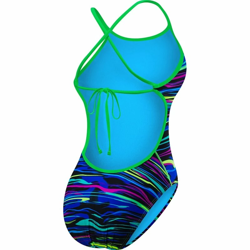 TYR Damen Badeanzug FRESNO Blue-multi Crosscutfit Tieback 4 TYR Damen Badeanzug FRESNO Blue-multi Crosscutfit Tieback – Bild 2