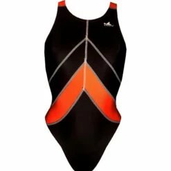YINGFA Wettkampfanzug Speedsuit Schwarz/orange