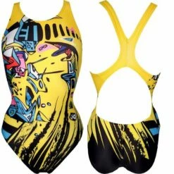 Yingfa Badeanzug Training Gelb-multi