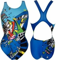Yingfa Badeanzug Training Blau-multi