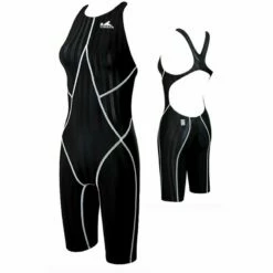 Yingfa Kneeskin Women Schwarz/weiß Wettkampf Schwimmanzug